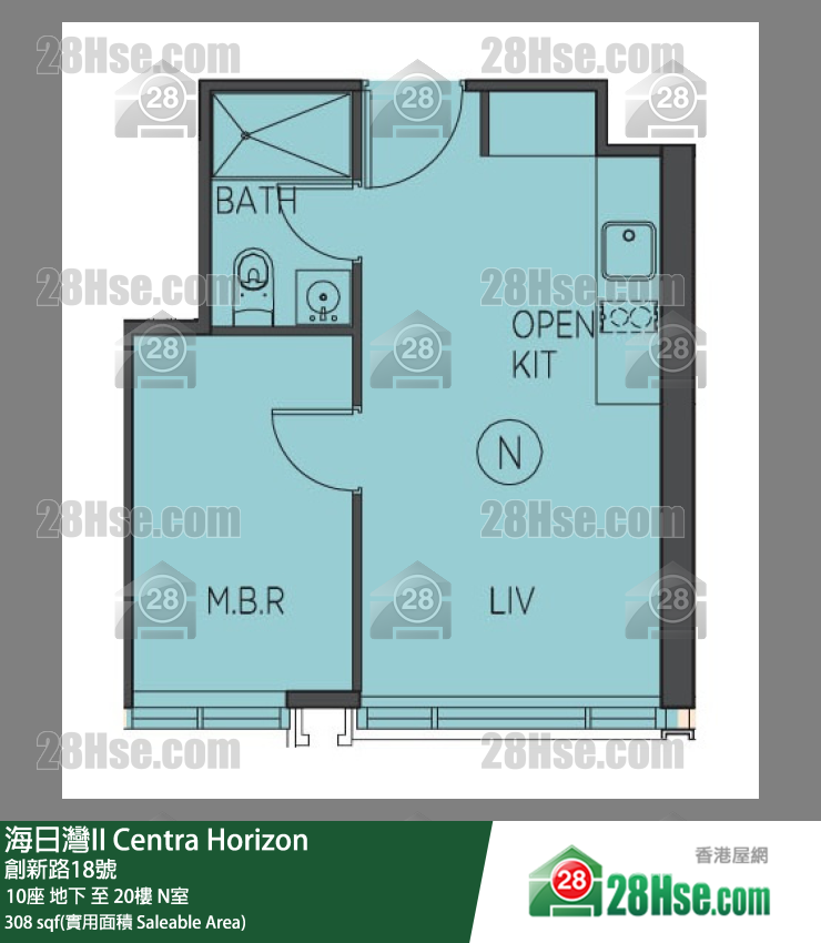 Centra Horizon Unit FloorPlan (Provided by 28Hse)