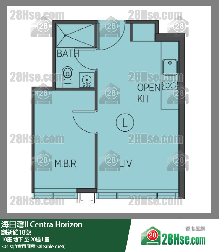 海日灣 II 10座 6樓 L室 平面圖