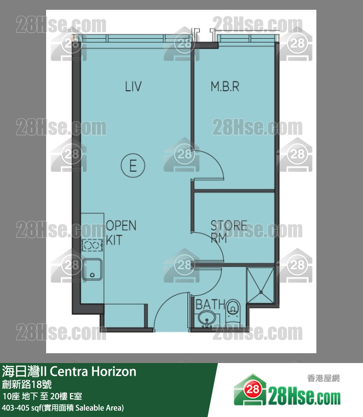 海日灣 II 10座 6樓 E室 平面圖