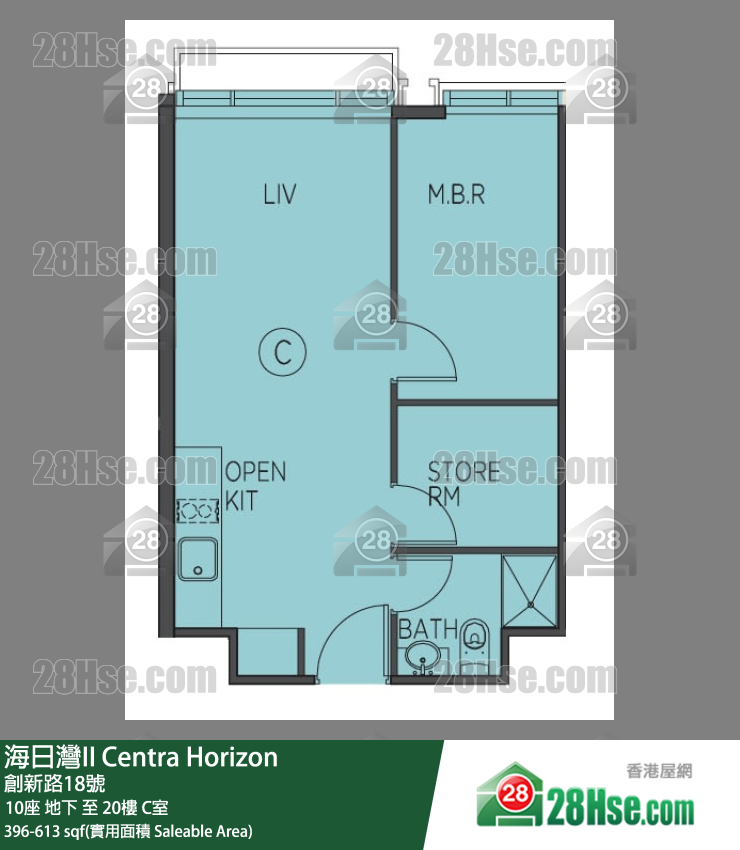 海日湾 II 单位平面图(由 28Hse 提供)