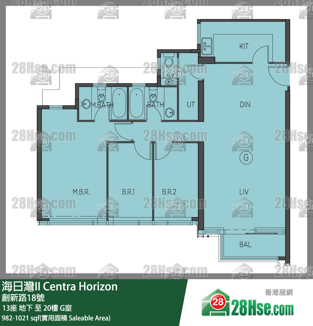 Centra Horizon Unit FloorPlan (Provided by 28Hse)