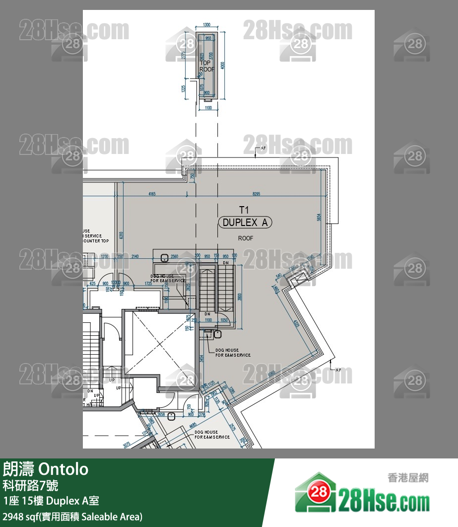 朗濤 1座15樓 A室 平面圖