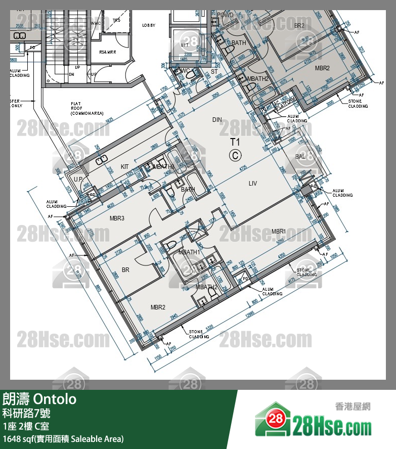 朗濤 1座 2樓 C室 平面圖