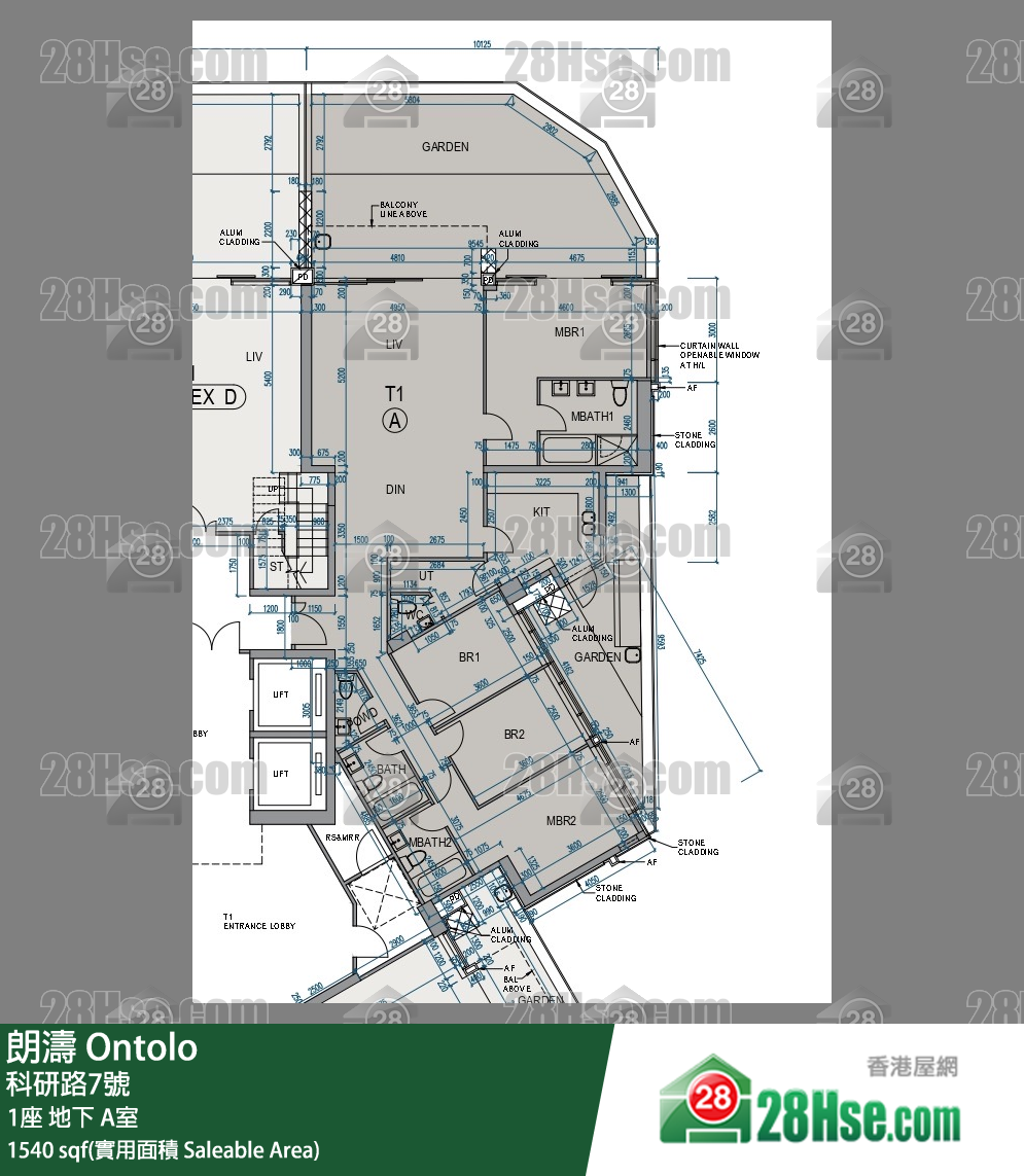 朗濤 1座 A室 平面圖