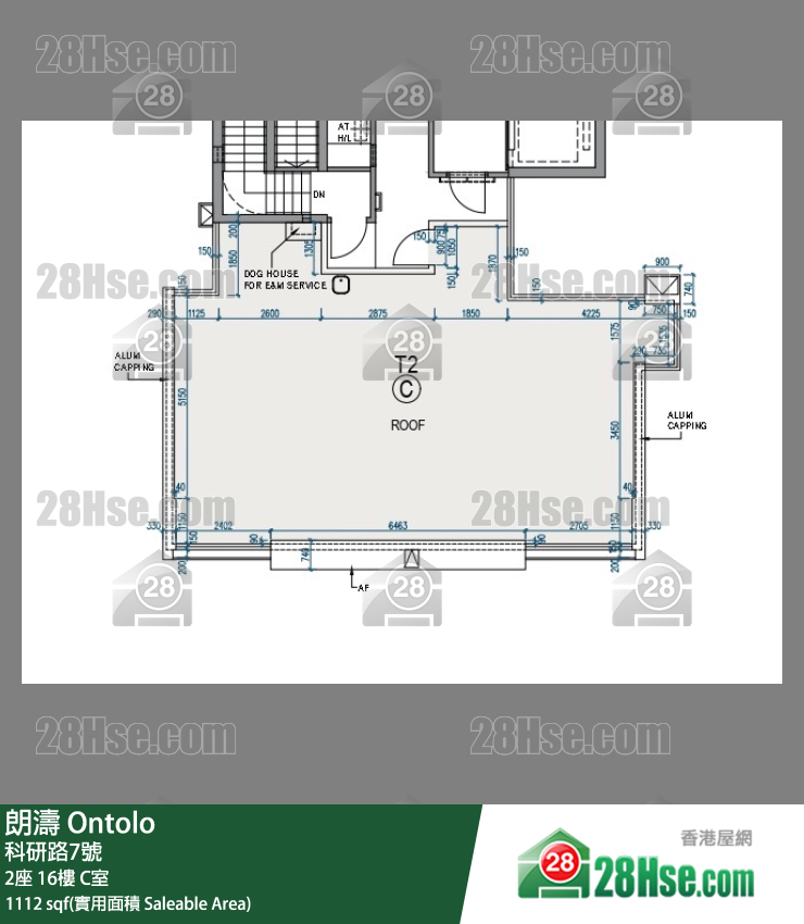 朗濤 2座 16樓 C室 平面圖
