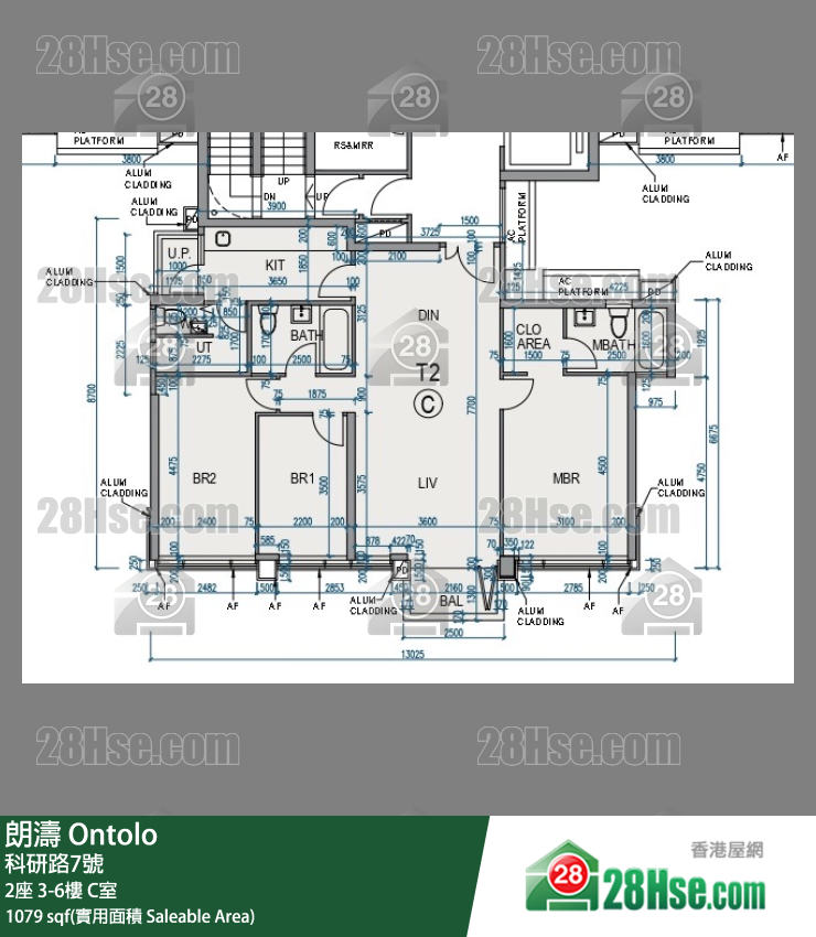 朗濤 2座 5樓 C室 平面圖