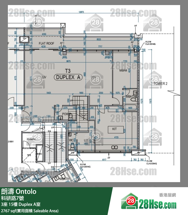 朗濤 3座15樓 A室 平面圖