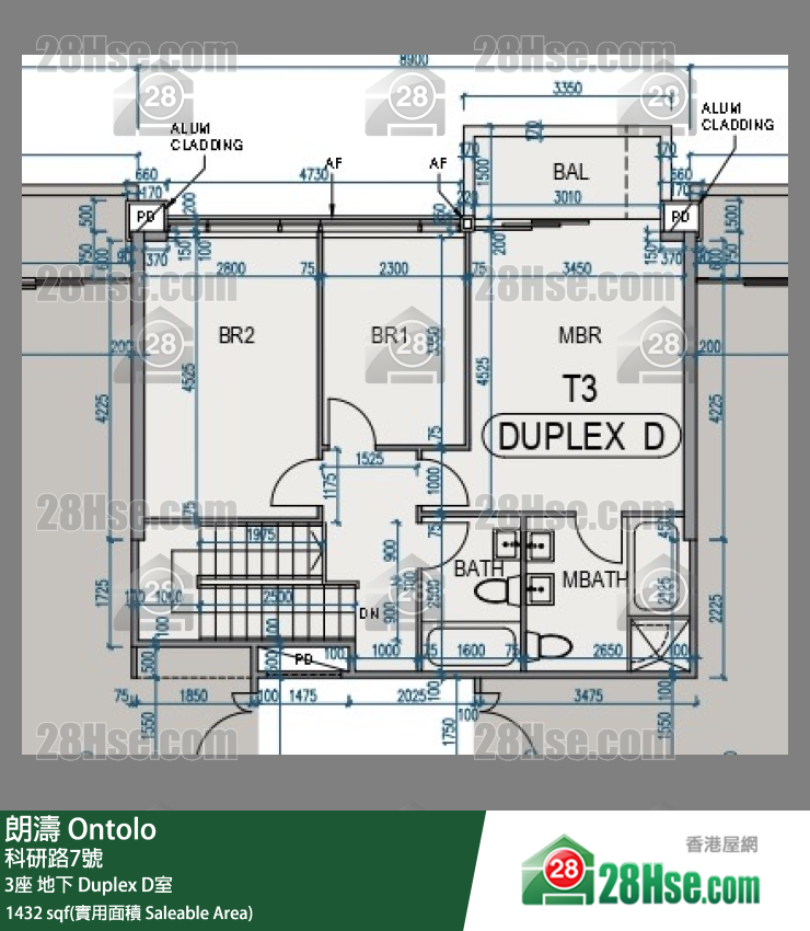 朗濤 3座地下 D室 平面圖