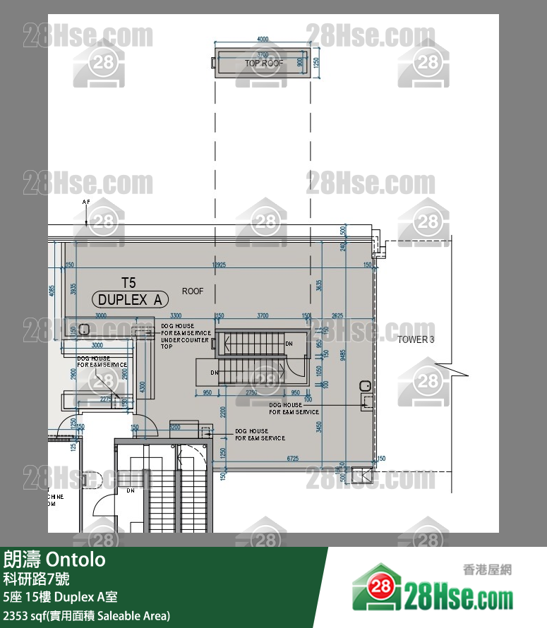朗濤 5座15樓 A室 平面圖