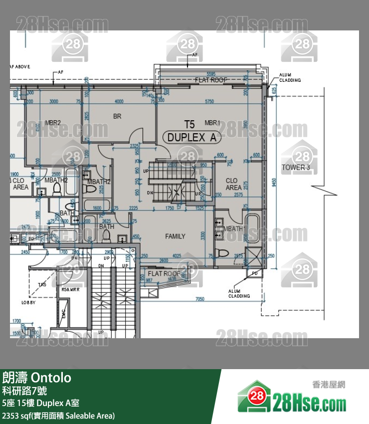 朗濤 5座15樓 A室 平面圖
