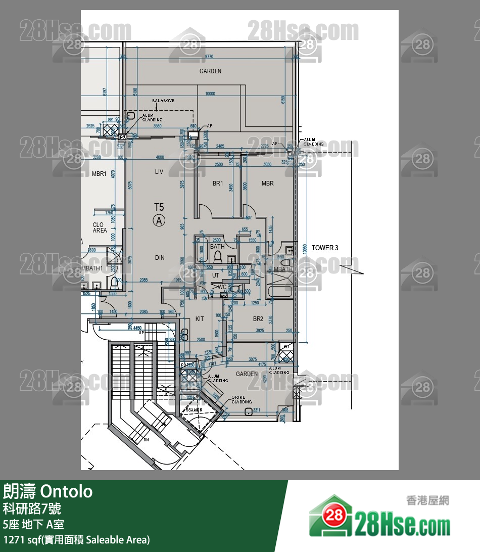 朗濤 5座 A室 平面圖