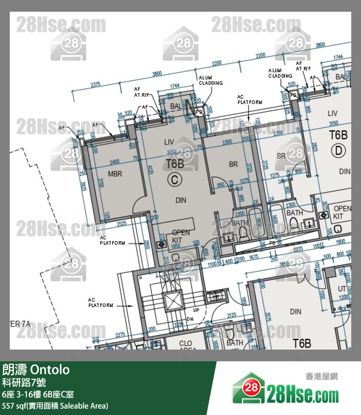 朗濤 6B座3樓 C室 平面圖