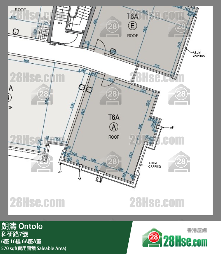 朗濤 6A座16樓 A室 平面圖