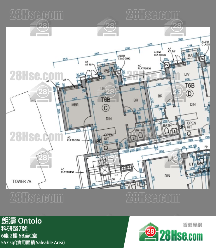 朗濤 6B座2樓 C室 平面圖
