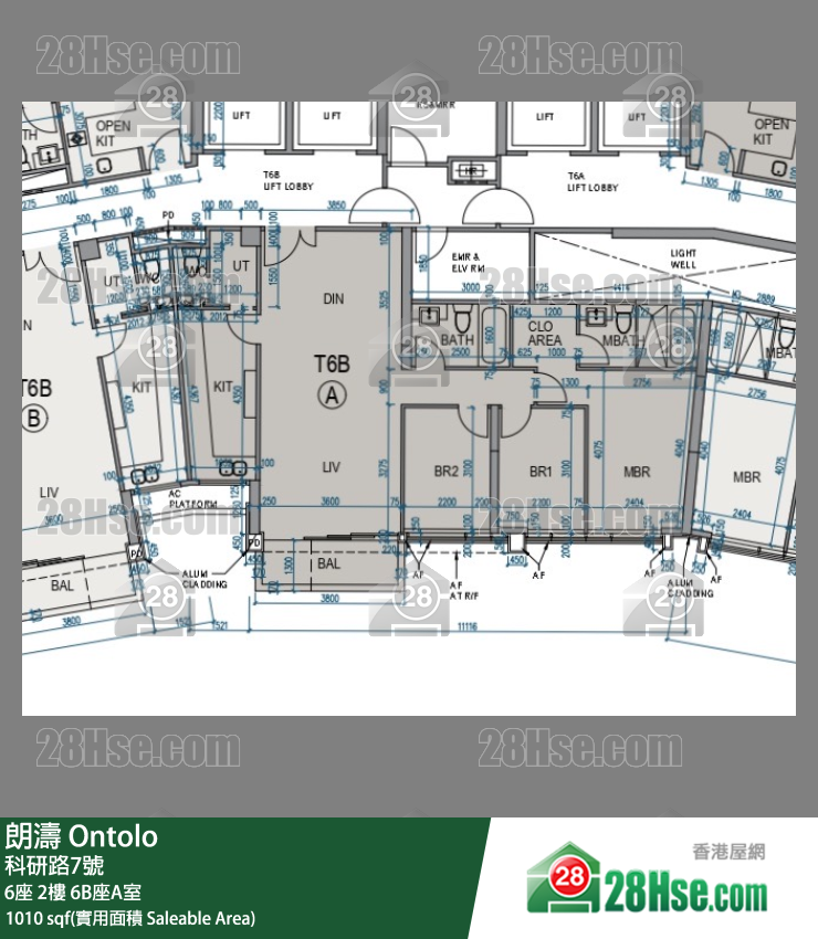朗濤 6B座2樓 A室 平面圖