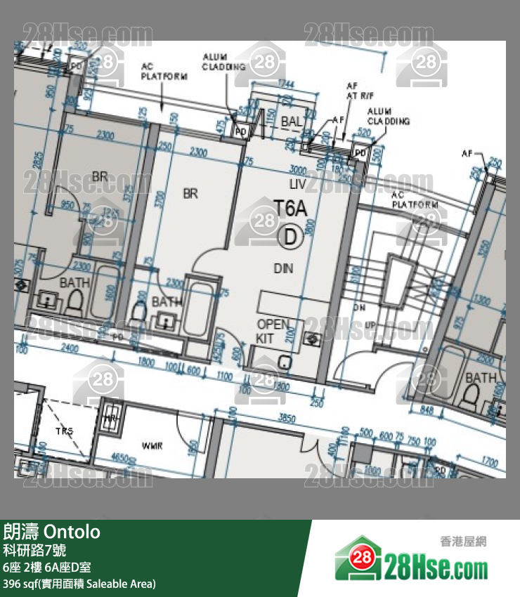 朗涛 单位平面图(由 28Hse 提供)