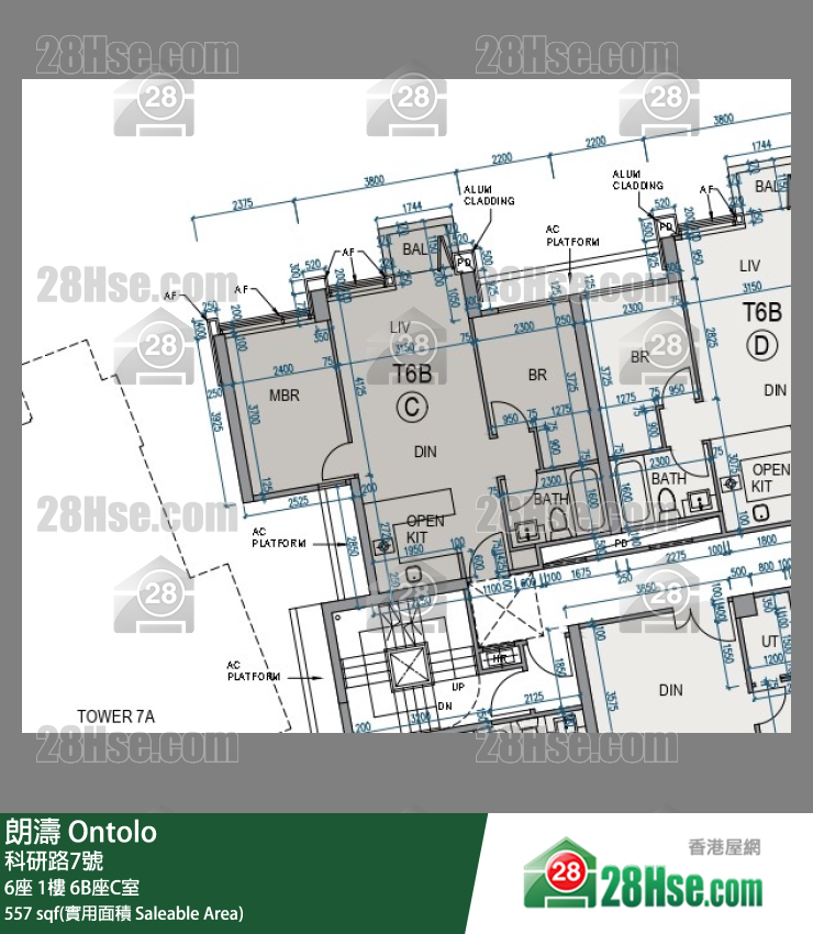朗濤 6B座1樓 C室 平面圖