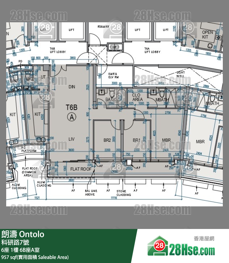 朗濤 6B座1樓 A室 平面圖