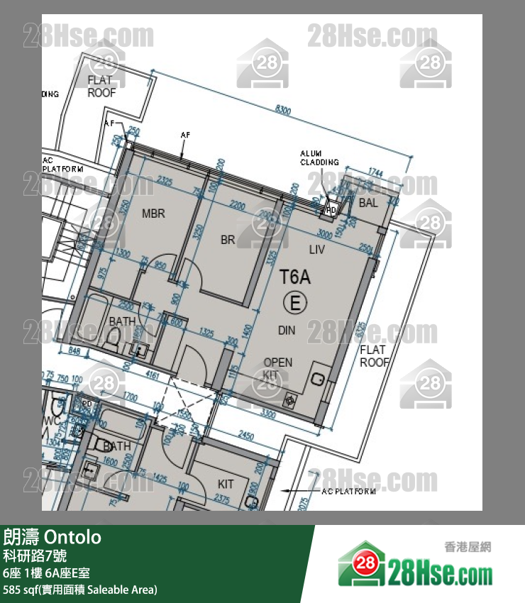 朗濤 6A座1樓 E室 平面圖