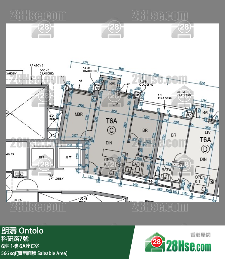 朗涛 6A座 1楼 C室 平面图
