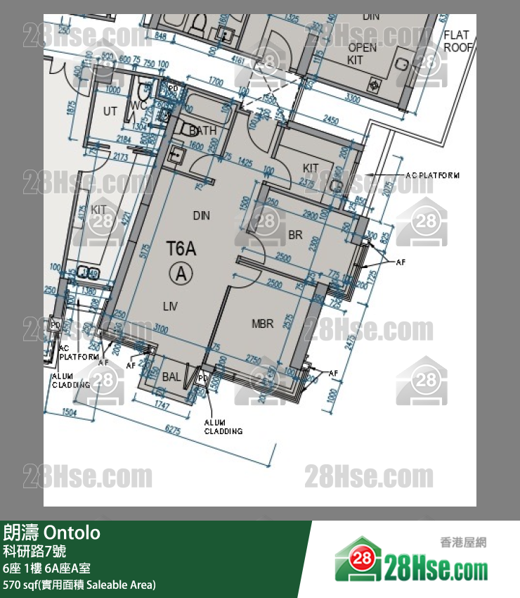 朗濤 6A座1樓 A室 平面圖
