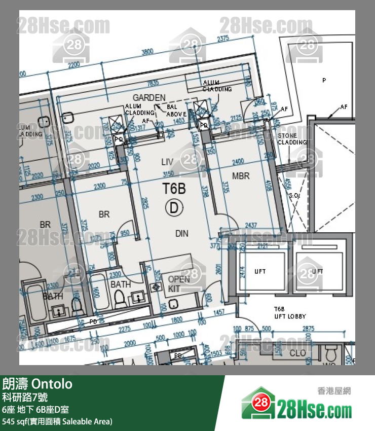 朗涛 单位平面图(由 28Hse 提供)