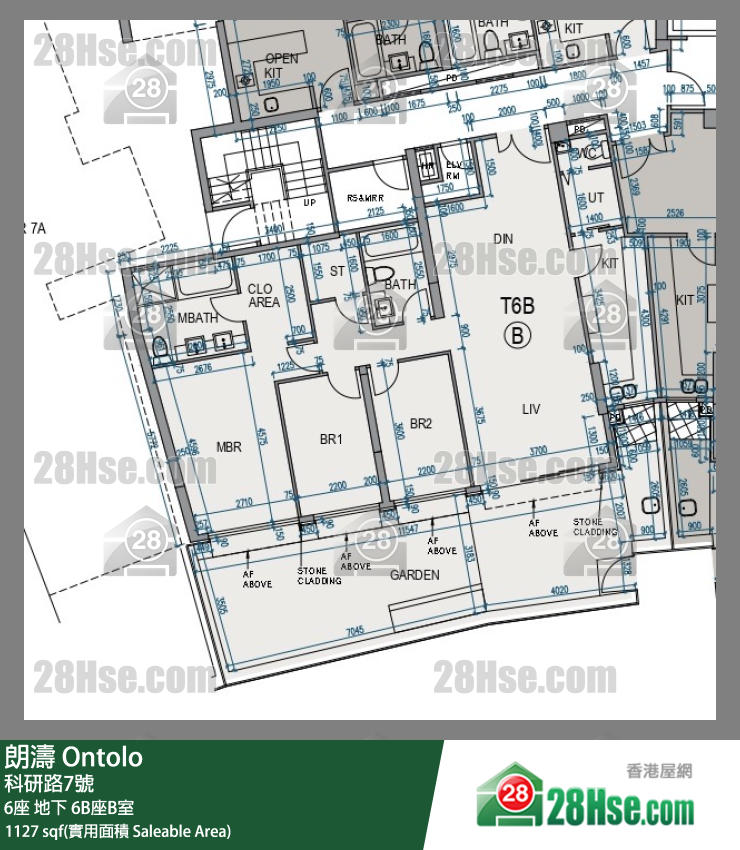 朗濤 6B座地下 B室 平面圖