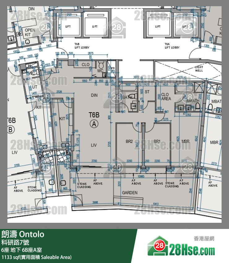 朗濤 6B座地下 A室 平面圖