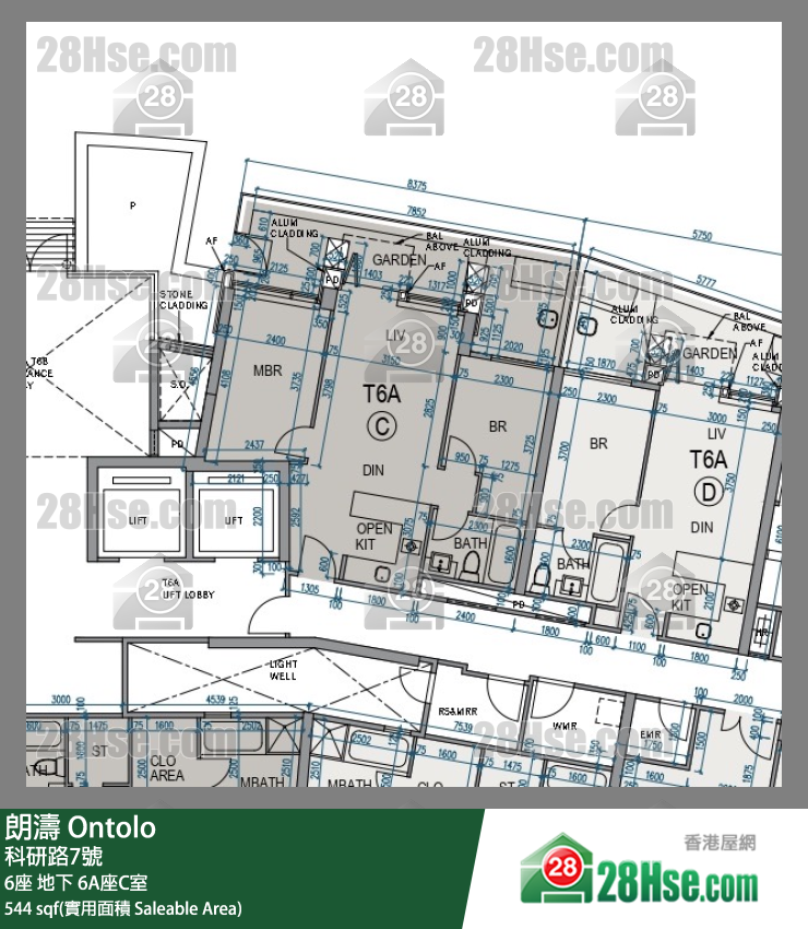 朗濤 6A座地下 C室 平面圖