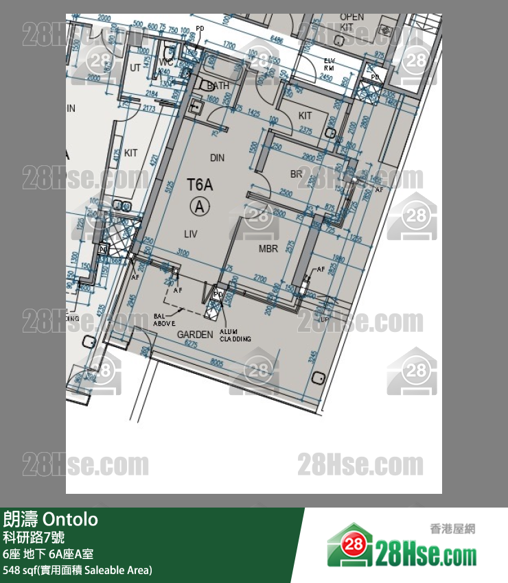 朗濤 6A座地下 A室 平面圖