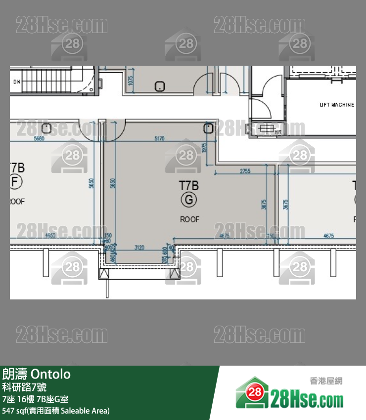 朗涛 7B座 16楼 G室 平面图