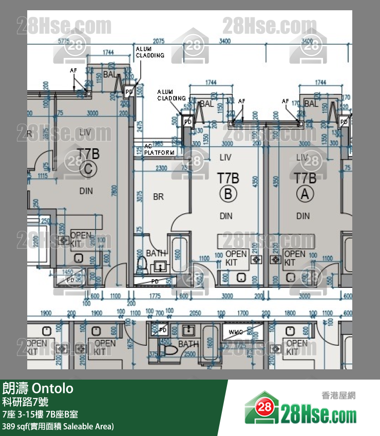 朗濤 7B座6樓 B室 平面圖