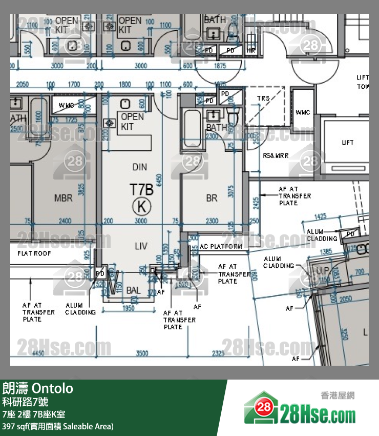朗濤 7B座2樓 K室 平面圖