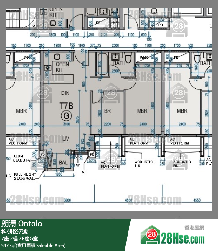 朗濤 7B座2樓 G室 平面圖