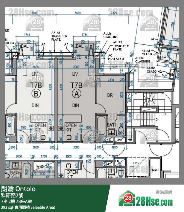 朗濤 7B座2樓 A室 平面圖