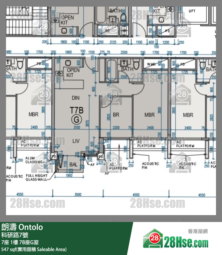 朗濤 7B座1樓 G室 平面圖