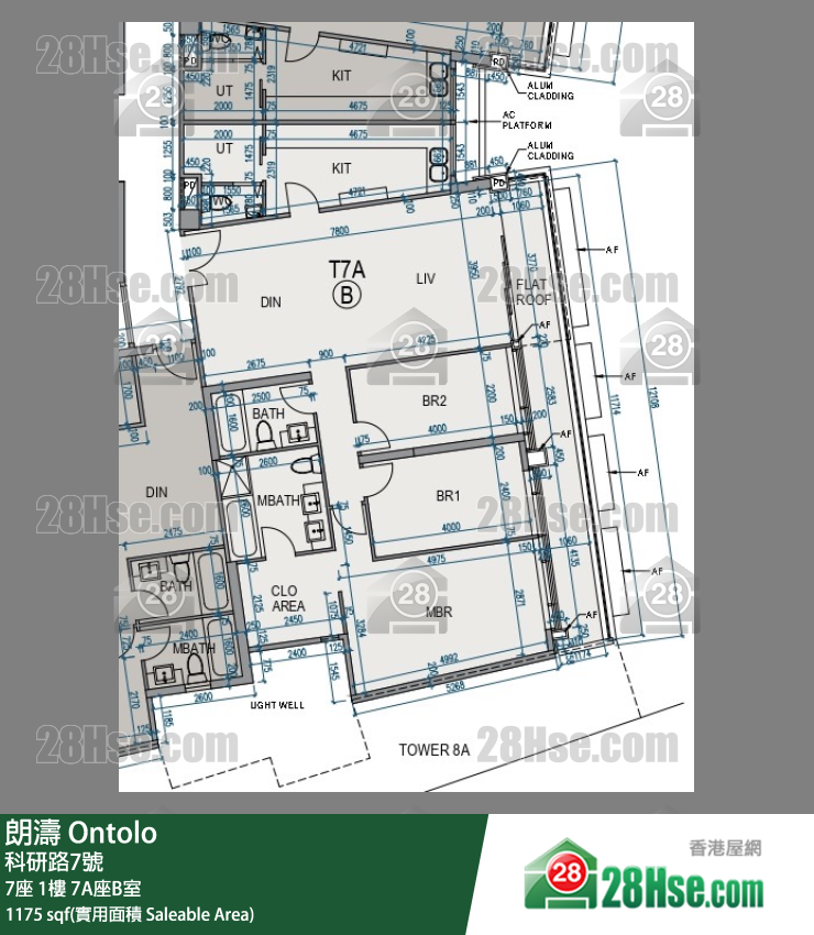 朗濤 7A座1樓 B室 平面圖