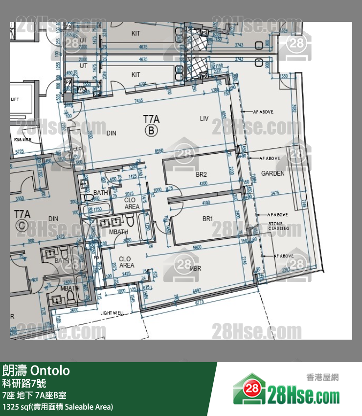 朗濤 7A座地下 B室 平面圖