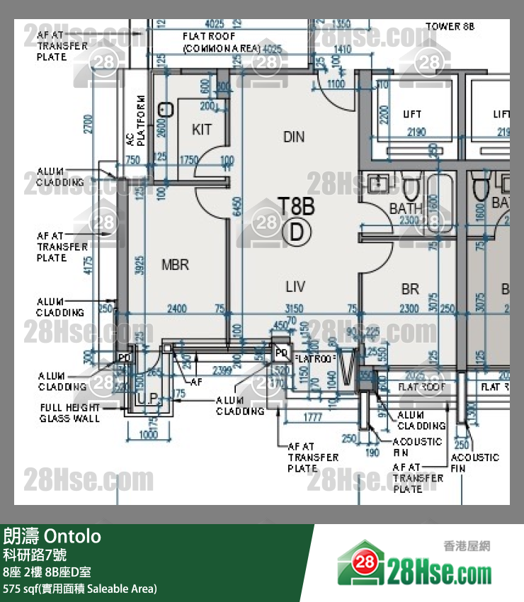 朗濤 8B座2樓 D室 平面圖