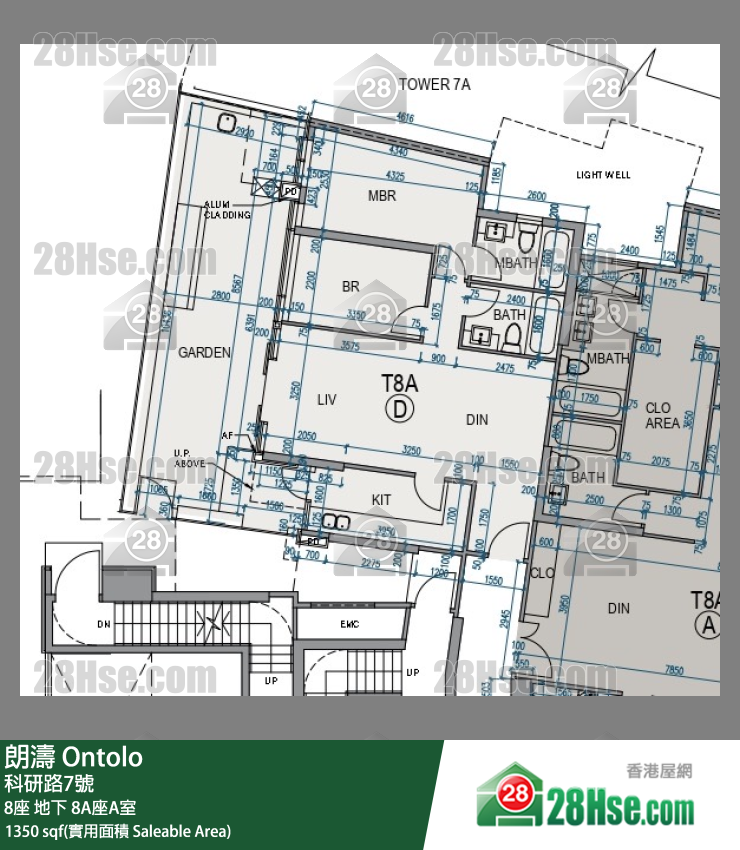 朗濤 8A座地下 A室 平面圖