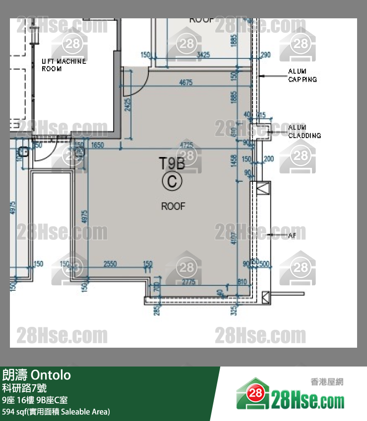 朗濤 9B座16樓 C室 平面圖