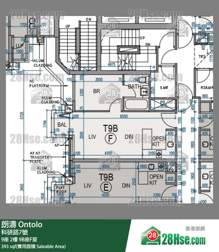 朗濤 9B座2樓 F室 平面圖