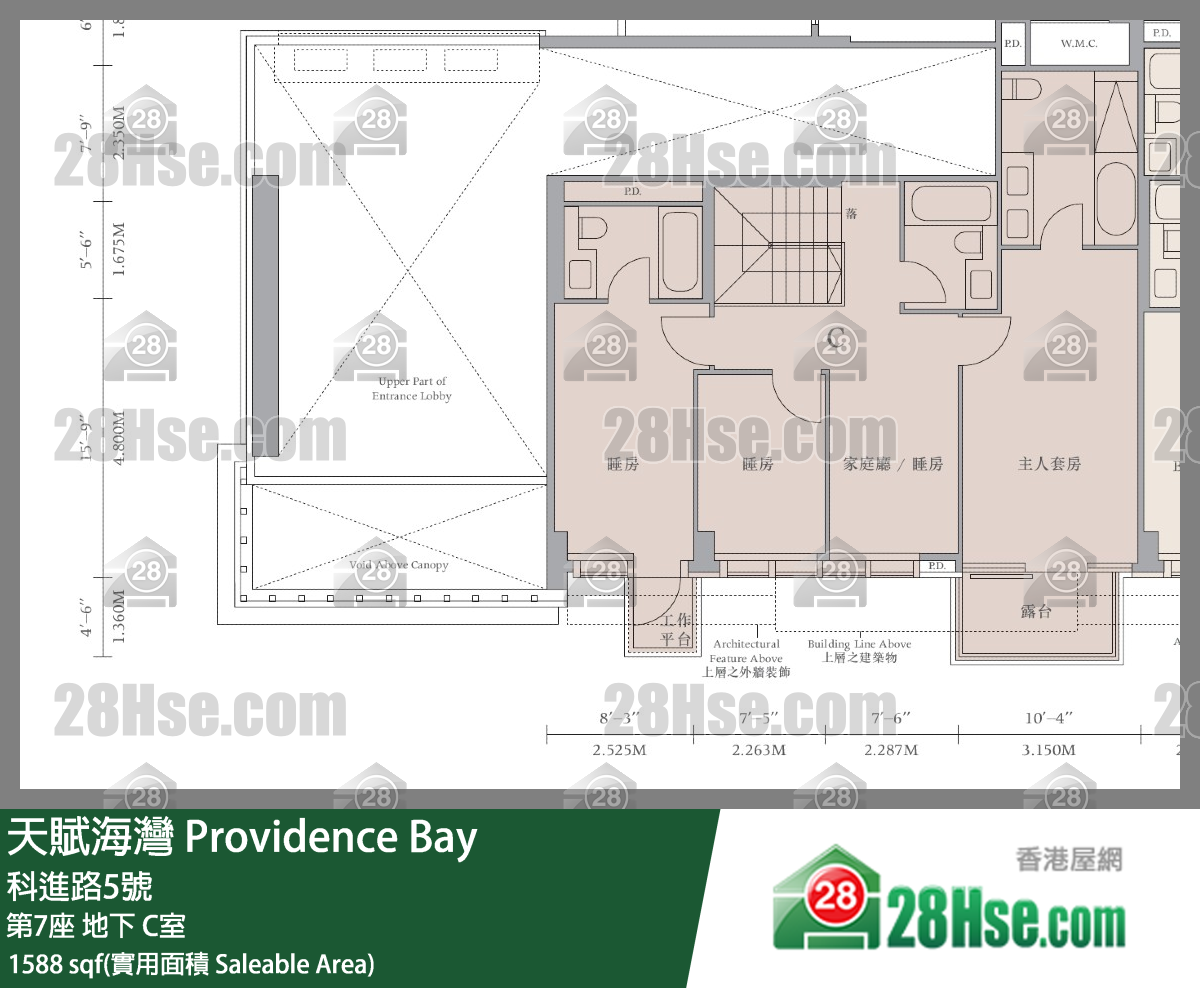 天賦海灣 大廈第7座地下 C室 平面圖