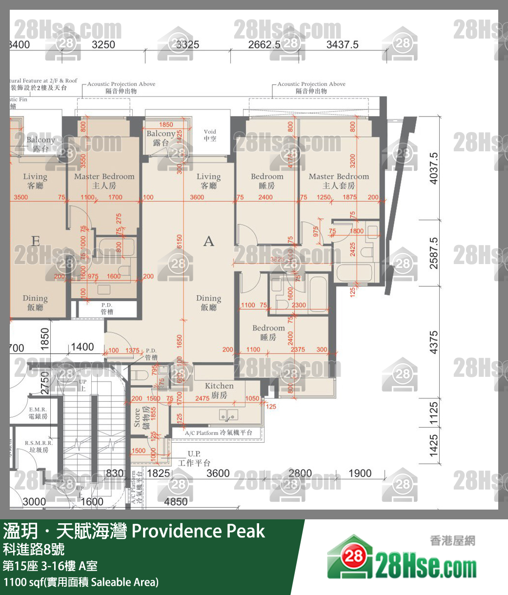 Providence Peak Unit FloorPlan (Provided by 28Hse)