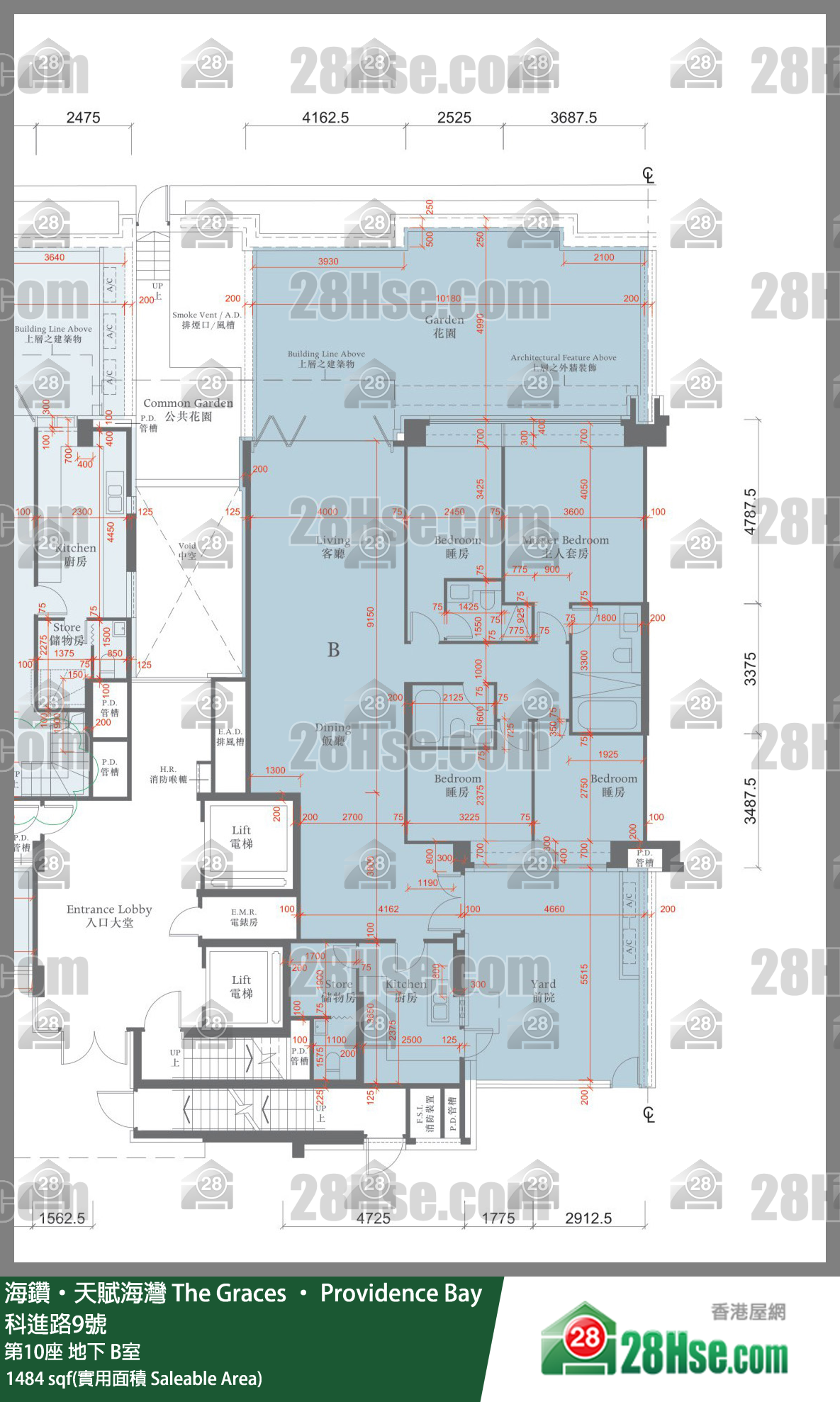 海鑽天賦海灣 大廈第10座地下 B室 平面圖