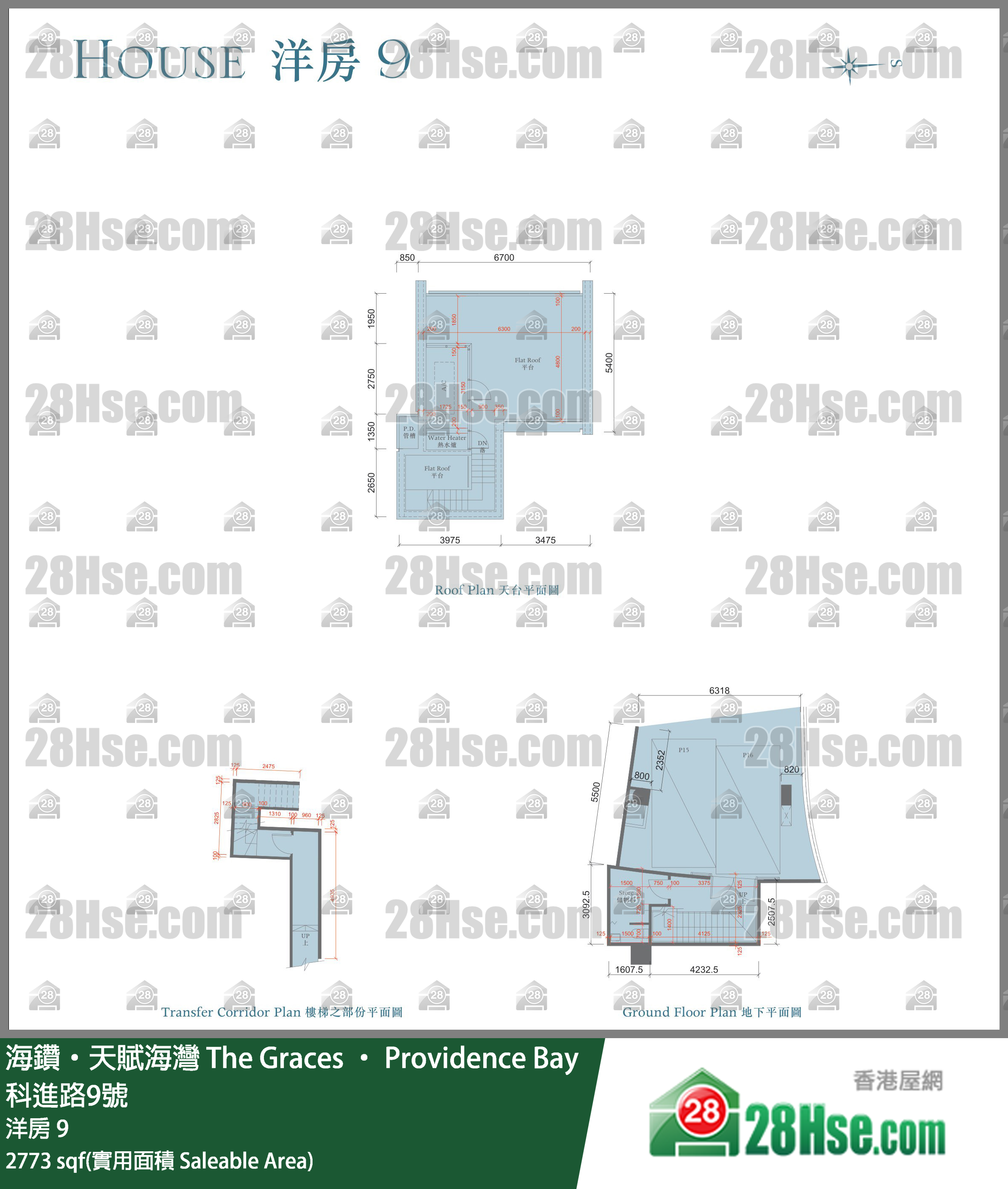 海鑽天賦海灣 洋房洋房 9 平面圖