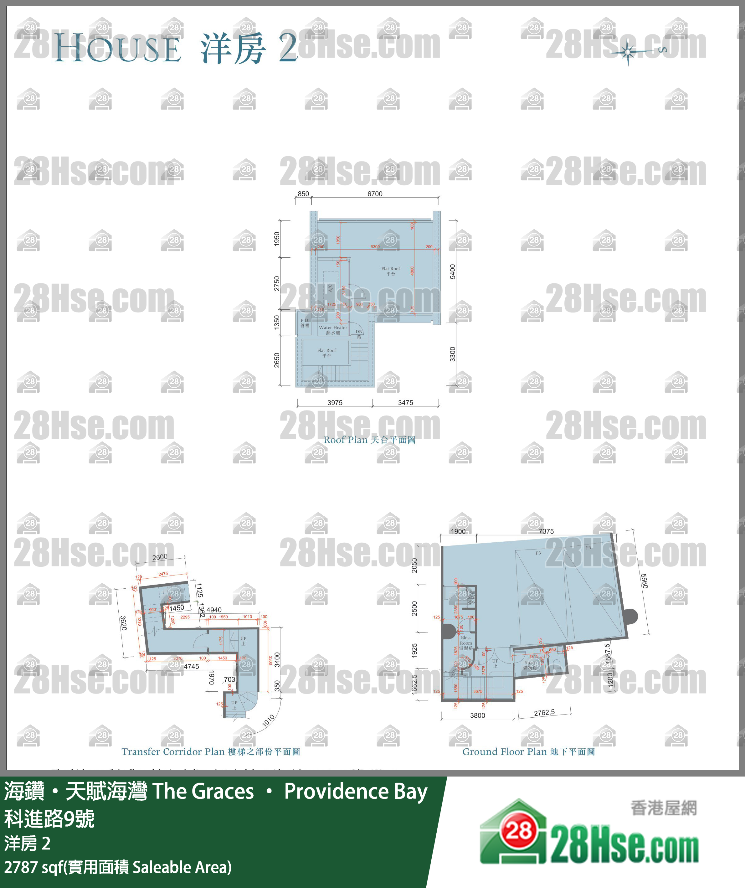 海鑽天賦海灣 洋房洋房 2 平面圖