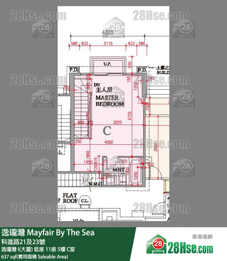 逸瓏灣 I & II  逸瓏灣 I(大廈)低座 11座5樓 C室 平面圖