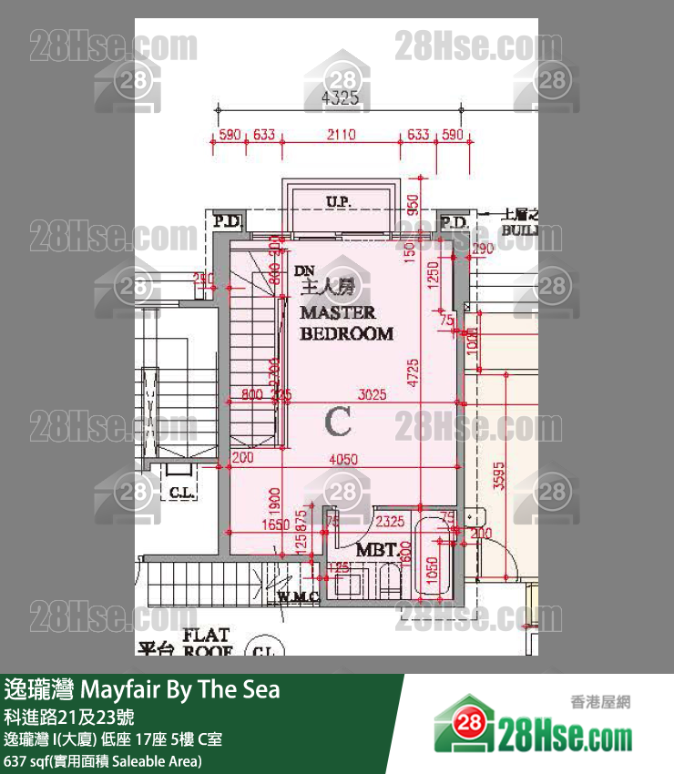 逸瓏灣 I & II  逸瓏灣 I(大廈)低座 17座5樓 C室 平面圖