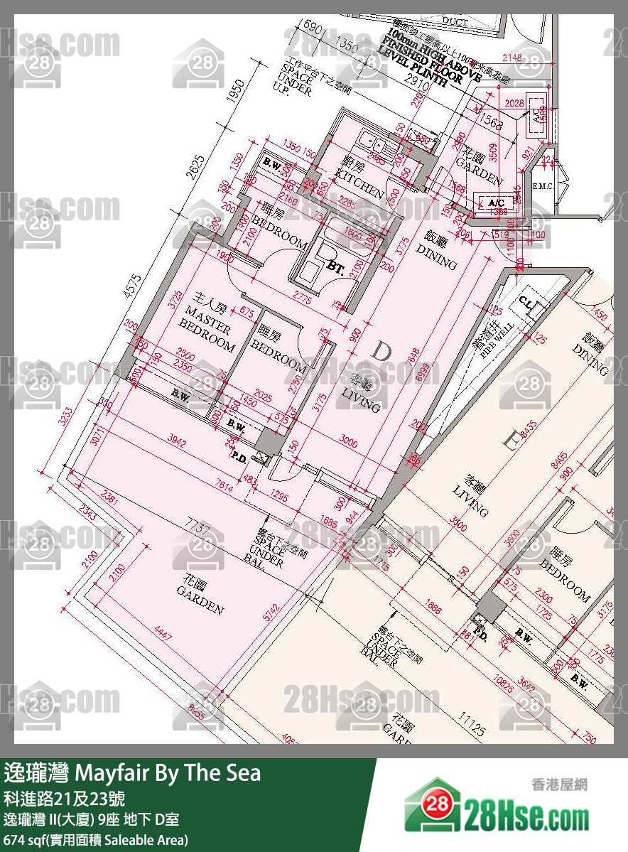 逸珑湾 单位平面图(由 28Hse 提供)